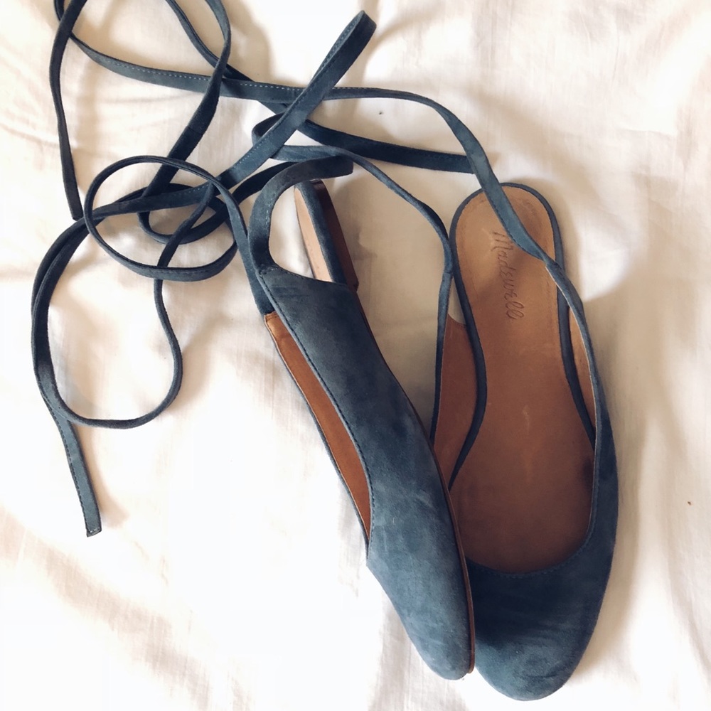 Madewell April Ankle Wrap Flat size 8.5